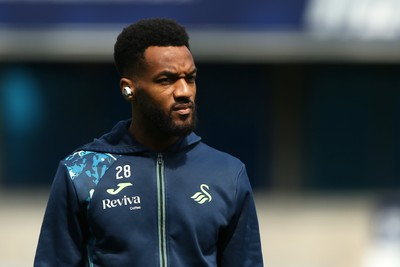 260425 - Millwall v Swansea City - Sky Bet Championship - Hannes Delcroix of Swansea on arrival 