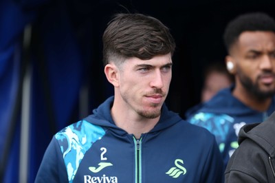260425 - Millwall v Swansea City - Sky Bet Championship - Josh Key of Swansea on arrival 