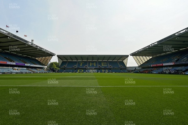 260425 - Millwall v Swansea City - Sky Bet Championship - A general view of The Den