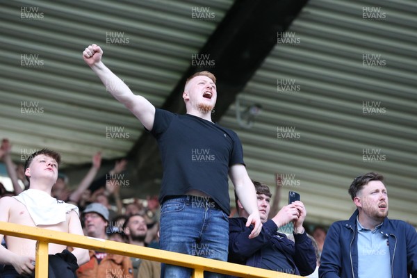 260425 - Millwall v Swansea City - Sky Bet Championship - Swansea fan at the final whistle 