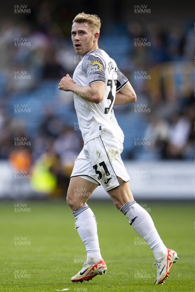 300923 - Millwall v Swansea City - Sky Bet Championship - Ollie Cooper of Swansea City in action