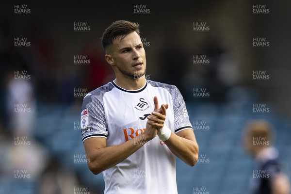 300923 - Millwall v Swansea City - Sky Bet Championship - Mykola Kukharevych of Swansea City at full time