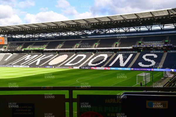 140226 - Milton Keynes Dons v Newport County - Sky Bet League 2 - A general view of Stadium MK