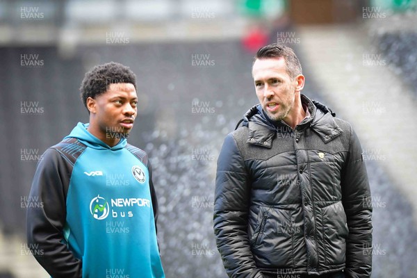 140226 - Milton Keynes Dons v Newport County - Sky Bet League 2 - Newport County manager Christian Fuchs before the match