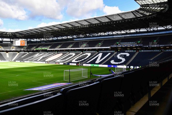 140226 - Milton Keynes Dons v Newport County - Sky Bet League 2 - A general view of Stadium MK