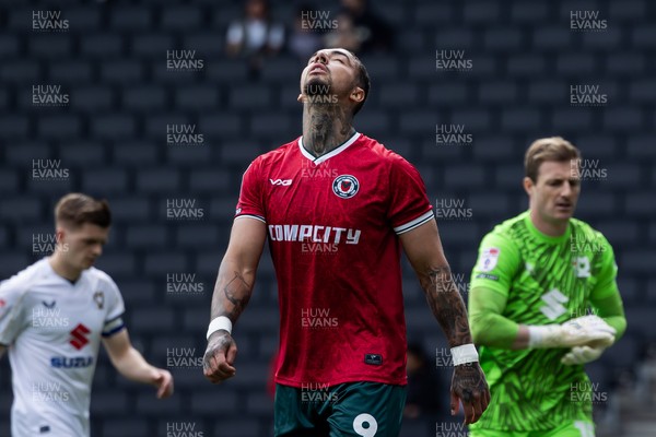 180425 - Milton Keynes Dons v Newport County - Sky Bet League 2 -  Newport County’s Courtney Baker-Richardson 