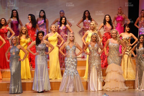 02.07.11 - Miss Wales 2011 Finals, St Davids Hall -  Contestants take to the stage for the Evening wear round of Miss Wales 2011 