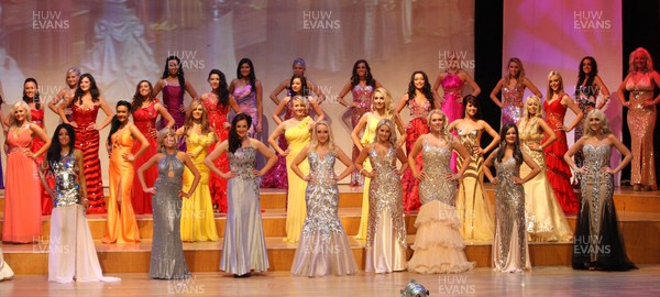 02.07.11 - Miss Wales 2011 Finals, St Davids Hall -  Contestants take to the stage for the Evening wear round of Miss Wales 2011 