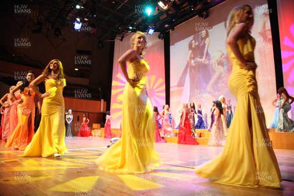 02.07.11 - Miss Wales 2011 Finals, St Davids Hall -  Contestants take to the stage for the Evening wear round of Miss Wales 2011 