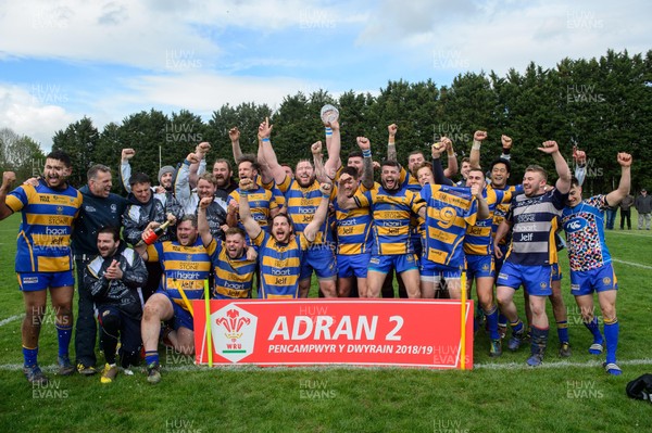 270419 - Monmouth v Ynysddu  - WRU League 2 East - Monmouth RFC are crowned champions of Division 2 East