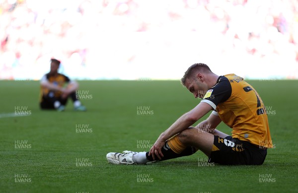 310521 - Morecambe v Newport County, SkyBet League 2 Play Off Final - Dejected Mickey Demetriou of Newport County at full time
