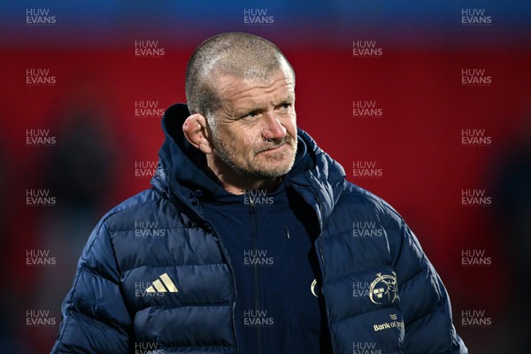 041123 - Munster v Dragons - United Rugby Championship - Munster head coach Graham Rowntree