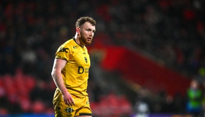 230126 - Munster v Dragons RFC - United Rugby Championship - Aneurin Owen of Dragons