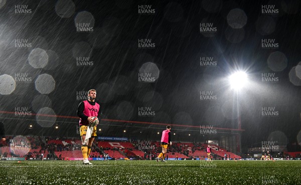 230126 - Munster v Dragons RFC - United Rugby Championship - George Roberts of Dragons before the match