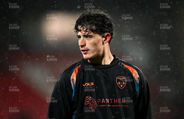 230126 - Munster v Dragons RFC - United Rugby Championship - Che Hope of Dragons before the match