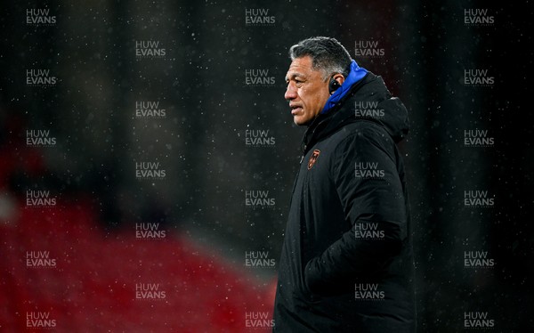 230126 - Munster v Dragons RFC - United Rugby Championship - Dragons head coach Filo Tiatia before the match