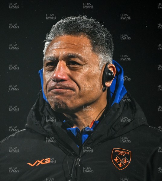 230126 - Munster v Dragons RFC - United Rugby Championship - Dragons head coach Filo Tiatia after the match