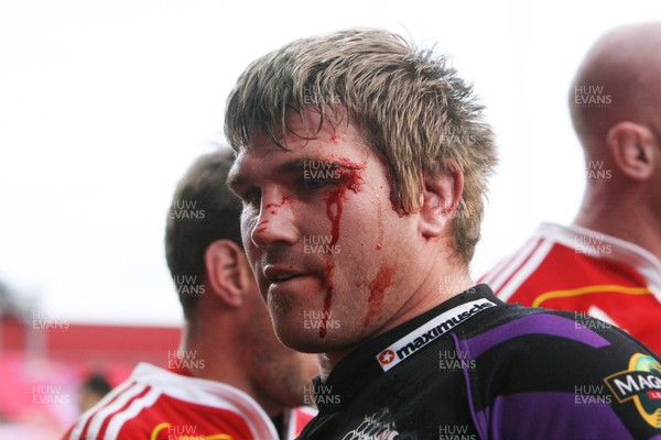 14.05.11 - Musnter v Ospreys... Ospreys Richard Hibbard at the end of the game. 