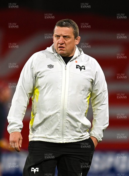 170223 - Munster v Ospreys - United Rugby Championship - Ospreys head coach Toby Booth before the match