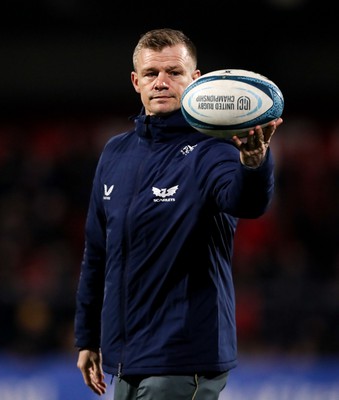 030323 - Munster v Scarlets - United Rugby Championship - Scarlets head coach Dwayne Peel