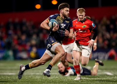 030323 - Munster v Scarlets - United Rugby Championship - Johnny Williams of Scarlets