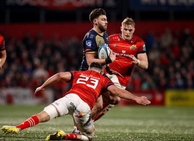 030323 - Munster v Scarlets - United Rugby Championship - Johnny Williams of Scarlets