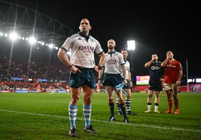 150225 - Munster v Scarlets - United Rugby Championship - Referee Federico Vedovelli 