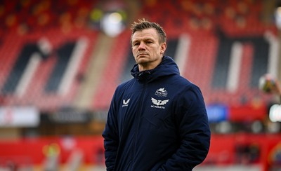 150225 - Munster v Scarlets - United Rugby Championship - Scarlets head coach Dwayne Peel before the match