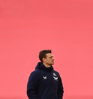 150225 - Munster v Scarlets - United Rugby Championship - Scarlets head coach Dwayne Peel before the match