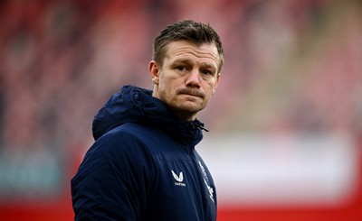 150225 - Munster v Scarlets - United Rugby Championship - Scarlets head coach Dwayne Peel before the match