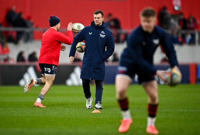 150225 - Munster v Scarlets - United Rugby Championship - Scarlets head coach Dwayne Peel before the match