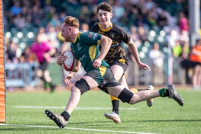 100525 - Nant Conwy v Bethesda - North Wales Division 1 Cup Final - Nant Conwy’s Tomos Williams extends his side’s advantage with another try in the second half