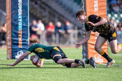 100525 - Nant Conwy v Bethesda - North Wales Division 1 Cup Final - Nant Conwy’s Tomos Williams extends his side’s advantage with another try in the second half