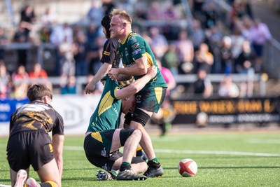 100525 - Nant Conwy v Bethesda - North Wales Division 1 Cup Final - Nant Conwy’s Tomos Williams extends his side’s advantage with another try in the second half