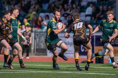 100525 - Nant Conwy v Bethesda - North Wales Division 1 Cup Final - Carwyn Ellis of Nant Conwy carries the ball