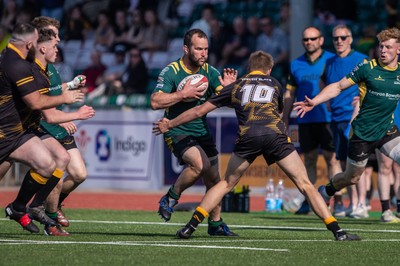 100525 - Nant Conwy v Bethesda - North Wales Division 1 Cup Final - Carwyn Ellis of Nant Conwy carries the ball