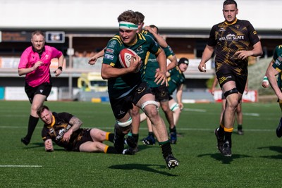 100525 - Nant Conwy v Bethesda - North Wales Division 1 Cup Final - Siencyn Metcalfe opens the scoring