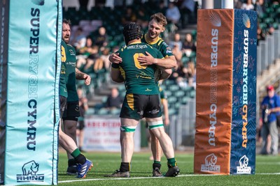 100525 - Nant Conwy v Bethesda - North Wales Division 1 Cup Final - Sam Hughes scores his second try of the game