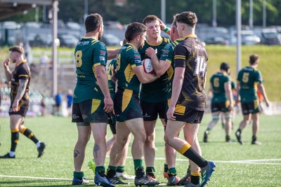 100525 - Nant Conwy v Bethesda - North Wales Division 1 Cup Final - Rhydian Jones scores another try for Nant Conwy