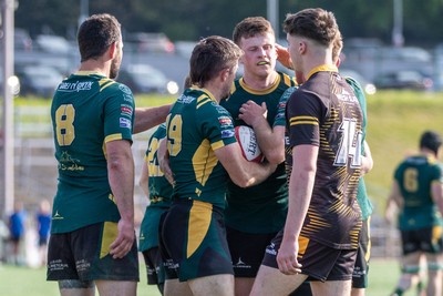 100525 - Nant Conwy v Bethesda - North Wales Division 1 Cup Final - Rhydian Jones scores another try for Nant Conwy