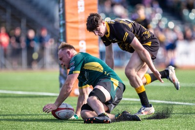100525 - Nant Conwy v Bethesda - North Wales Division 1 Cup Final - Nant Conwy’s Ifan Williams scores another try