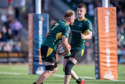 100525 - Nant Conwy v Bethesda - North Wales Division 1 Cup Final - Nant Conwy’s Ifan Williams scores another try