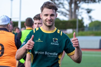 100525 - Nant Conwy v Bethesda - North Wales Division 1 Cup Final - Caron Davies celebrates at full time