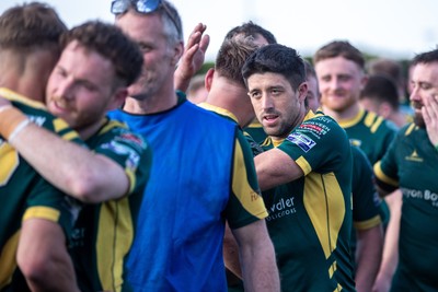 100525 - Nant Conwy v Bethesda - North Wales Division 1 Cup Final - Nant Conwy players celebrate at full time