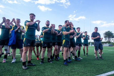 100525 - Nant Conwy v Bethesda - North Wales Division 1 Cup Final - Nant Conwy players celebrate at full time