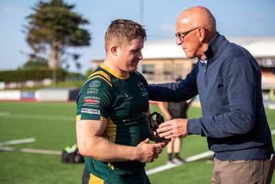 100525 - Nant Conwy v Bethesda - North Wales Division 1 Cup Final - Sam Hughes receives his Seren y Gem award