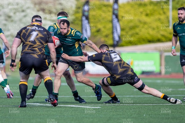 100525 - Nant Conwy v Bethesda - North Wales Division 1 Cup Final - Carwyn Ellis of Nant Conwy carries the ball