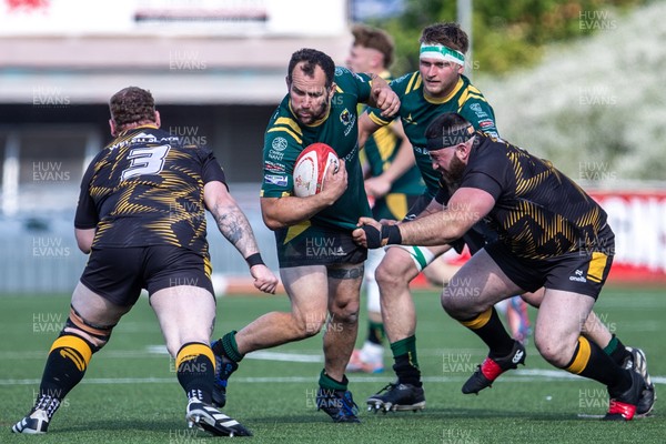 100525 - Nant Conwy v Bethesda - North Wales Division 1 Cup Final - Carwyn Ellis of Nant Conwy carries the ball