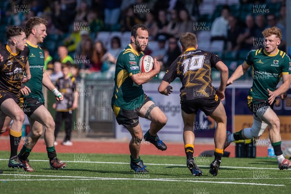 100525 - Nant Conwy v Bethesda - North Wales Division 1 Cup Final - Carwyn Ellis of Nant Conwy carries the ball