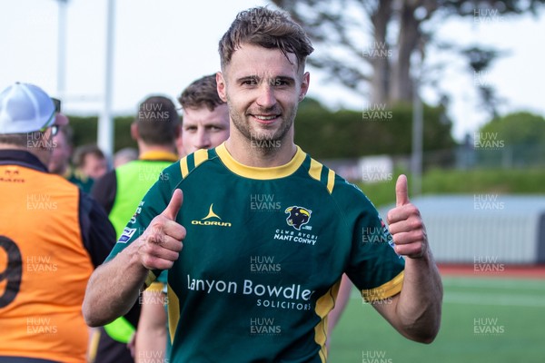 100525 - Nant Conwy v Bethesda - North Wales Division 1 Cup Final - Caron Davies celebrates at full time